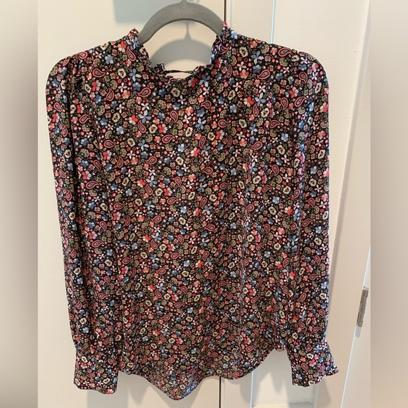 LOFT Paisley Print Blouse - Picture 1 of 5